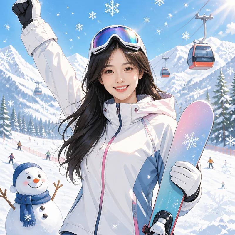 冬日滑雪 · AI 女性风格预览