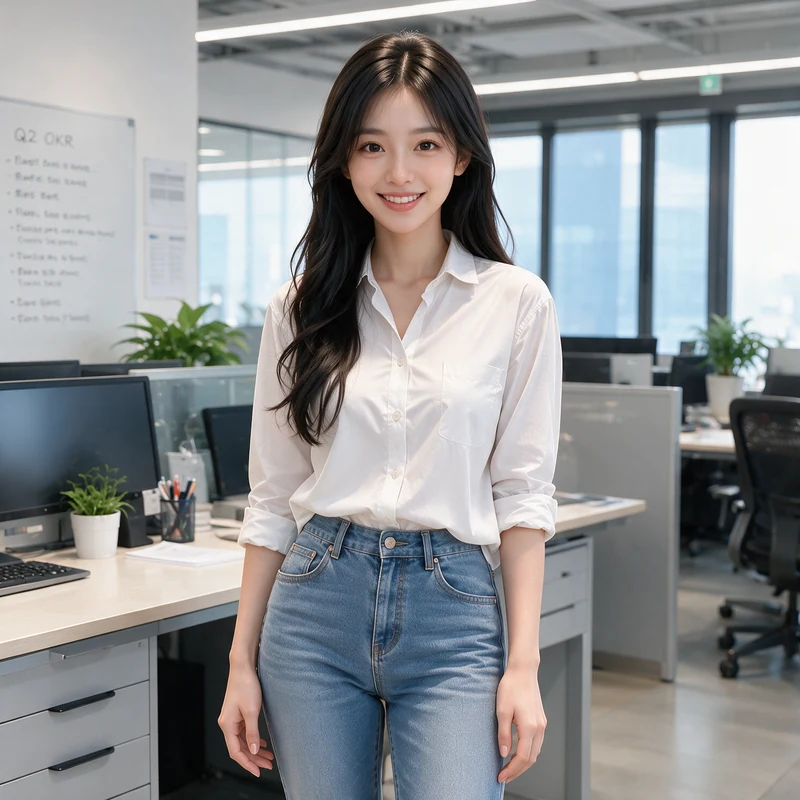 写实3D卡通 · AI 女性风格预览